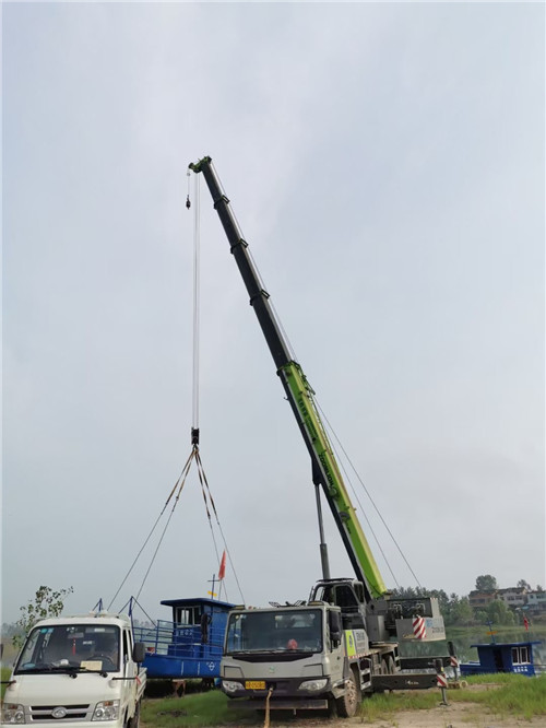 阜平县桥梁建设吊装案例